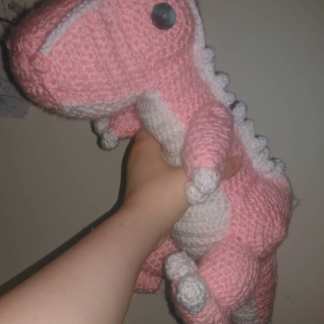 Crocheted - Pink Dinosaur