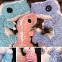 Crocheted - Triplet Dinosaurs